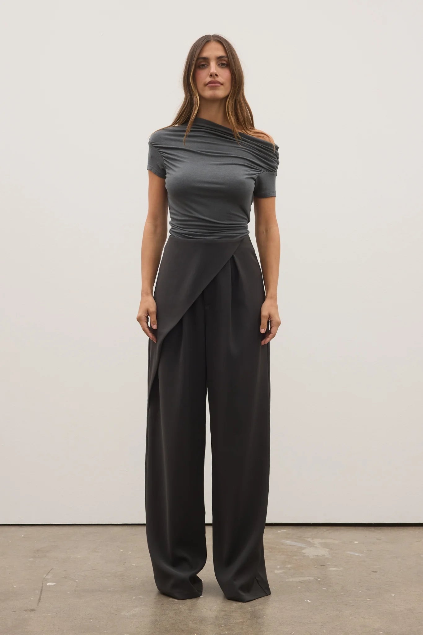 Bayse - Monica Top (Dark Grey) Bayse