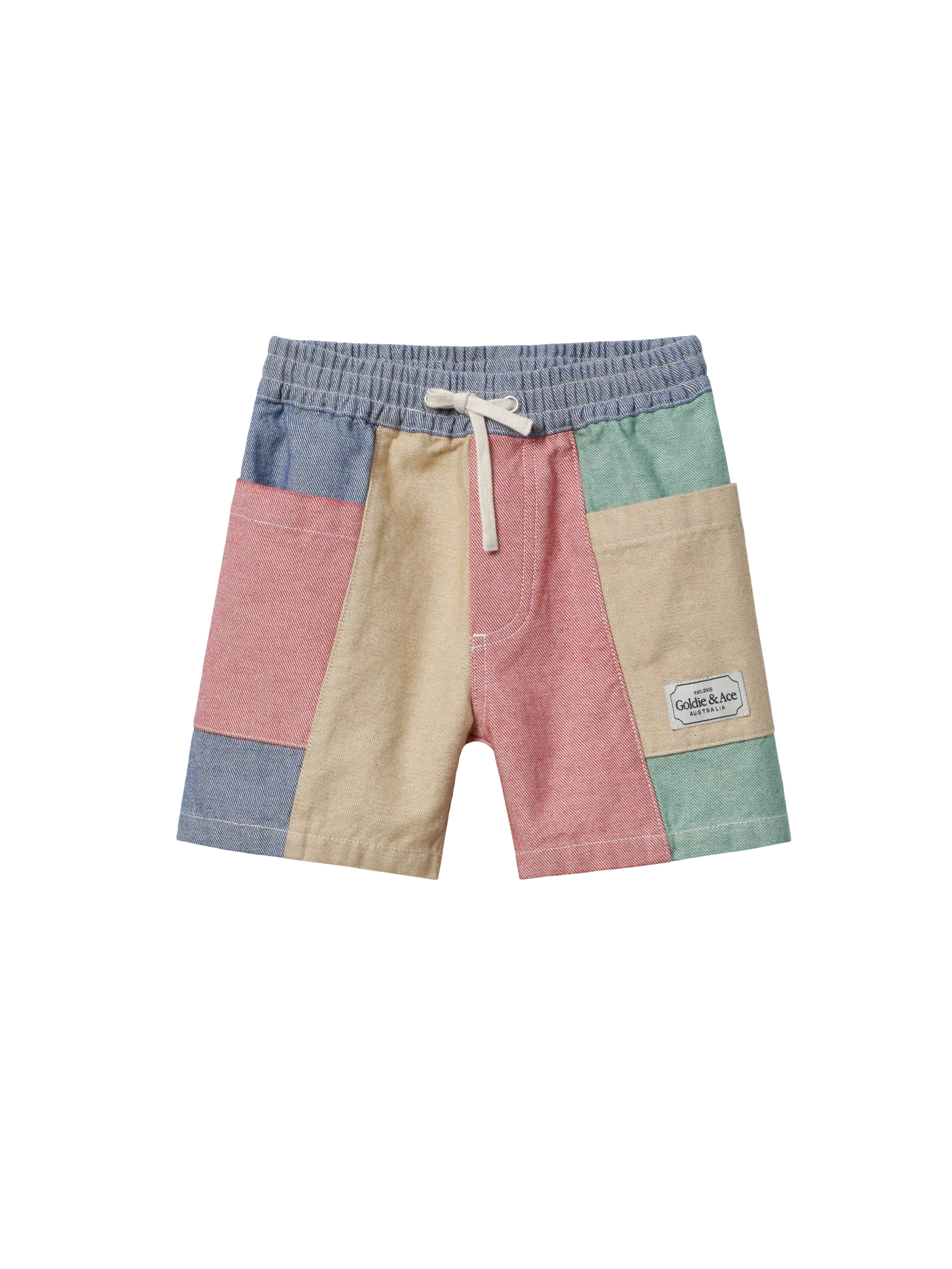 Goldie + Ace - Patchwork Noah Pocket Shorts Dear Blackbird Boutique