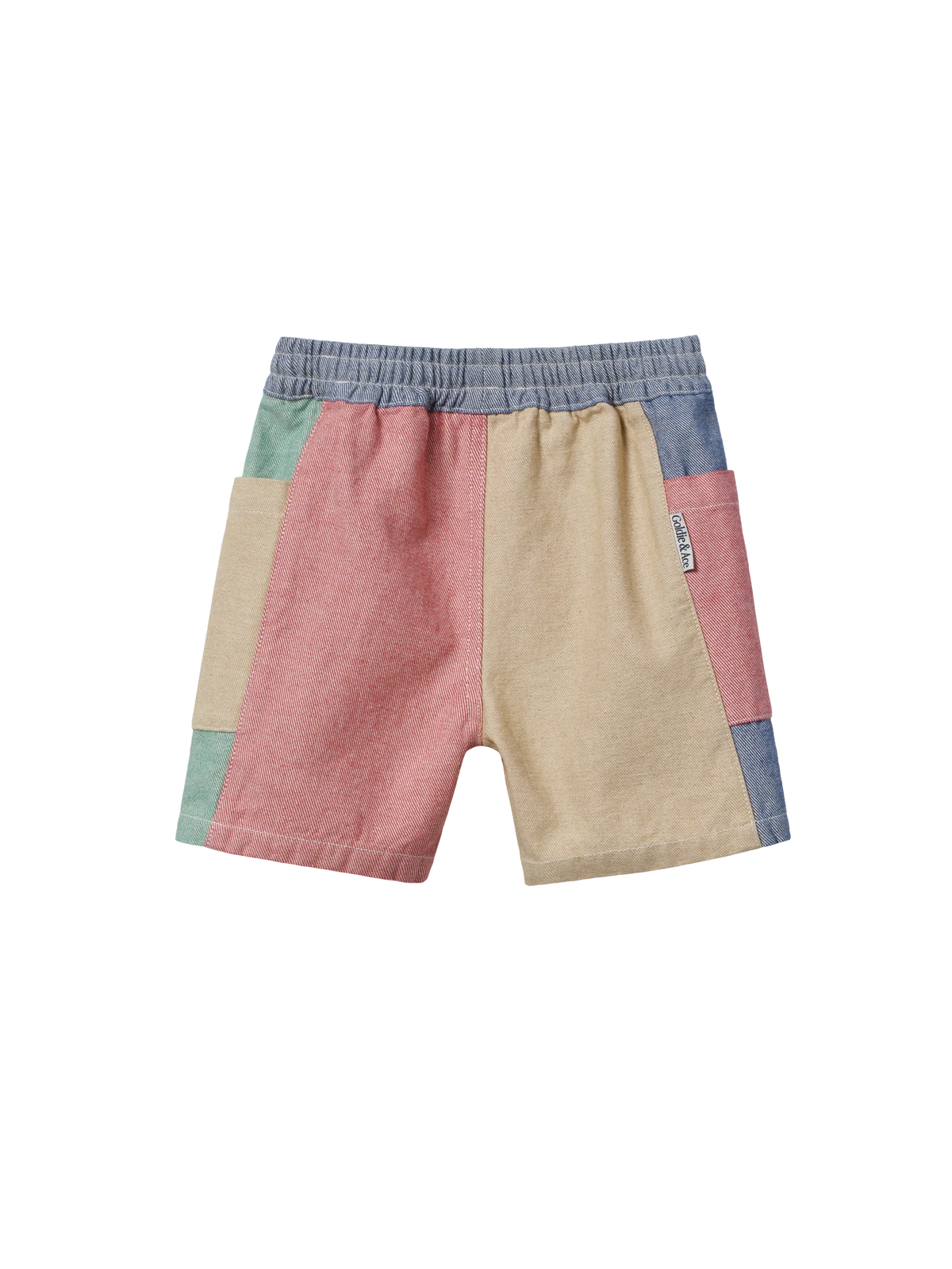Goldie + Ace - Patchwork Noah Pocket Shorts Dear Blackbird Boutique