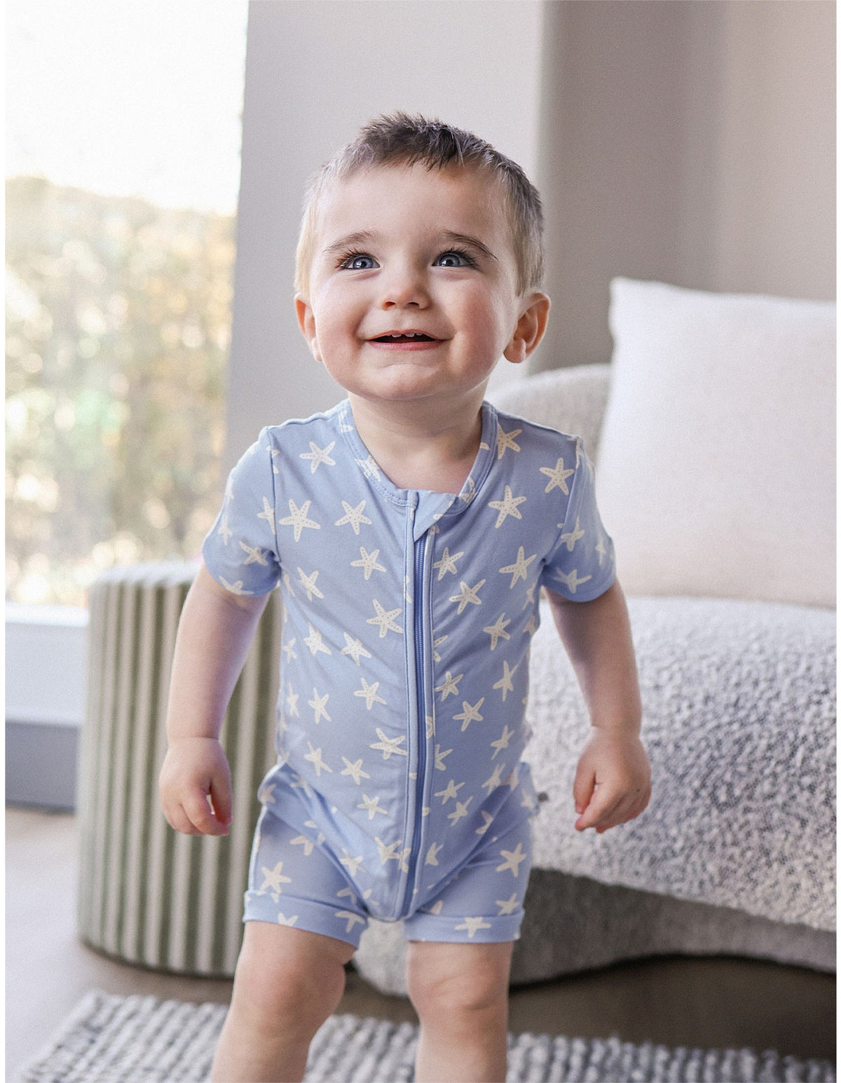 KYND Baby - Essential Short Sleeve Onsie (Star Fish Blue) KYND Baby