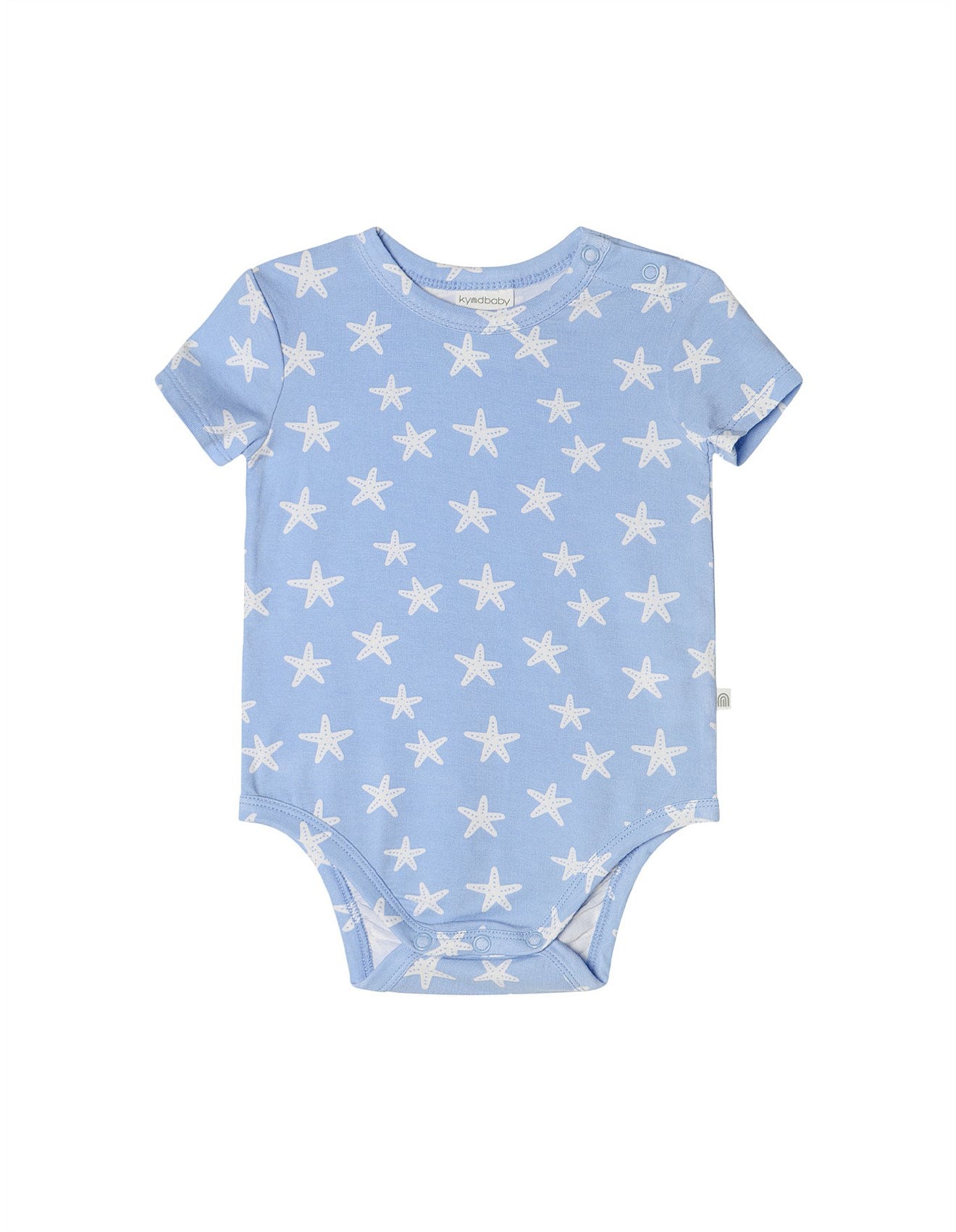 KYND Baby - Comfy Short Sleeve Bodysuit (Star Fish Blue) KYND Baby