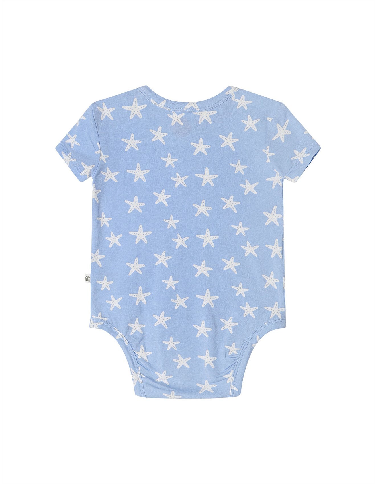 KYND Baby - Comfy Short Sleeve Bodysuit (Star Fish Blue) KYND Baby