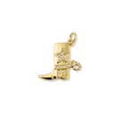 Cowboy Boot Charm (Gold) By Barny