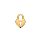 Heart Lock Charm (Gold) By Barny