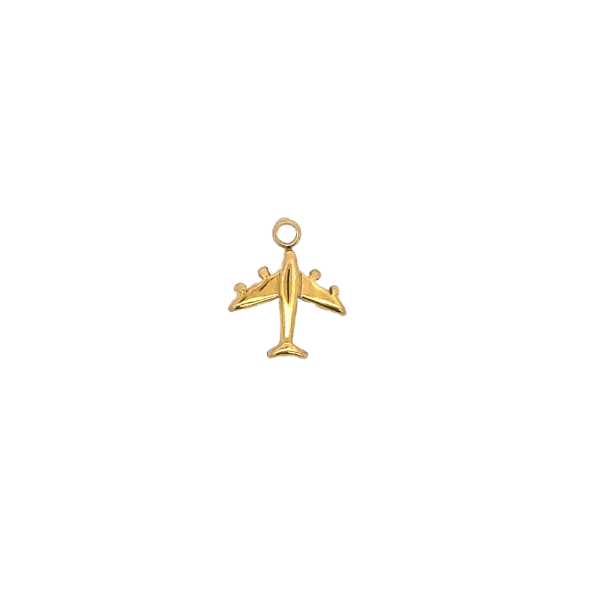 Plane Charm (Gold) By Barny