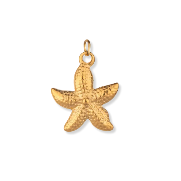 Starfish Charm (Gold) By Barny