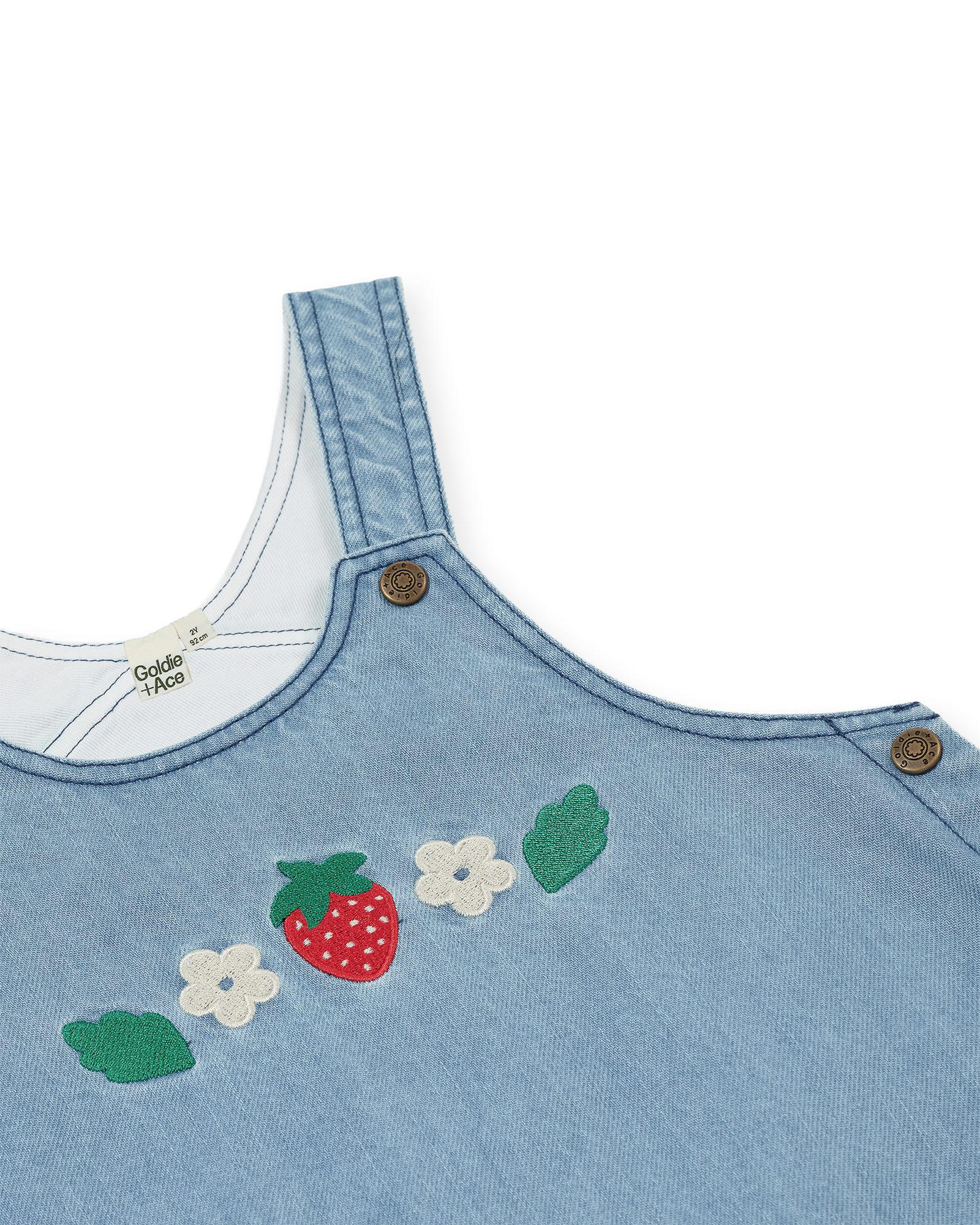 Goldie & Ace - Wild Strawberry Pinafore Dress Goldie + Ace