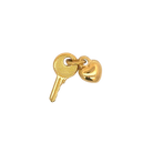 Heart & Key Charm (Gold) By Barny