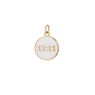 White 11:11 Charm (Gold) By Barny