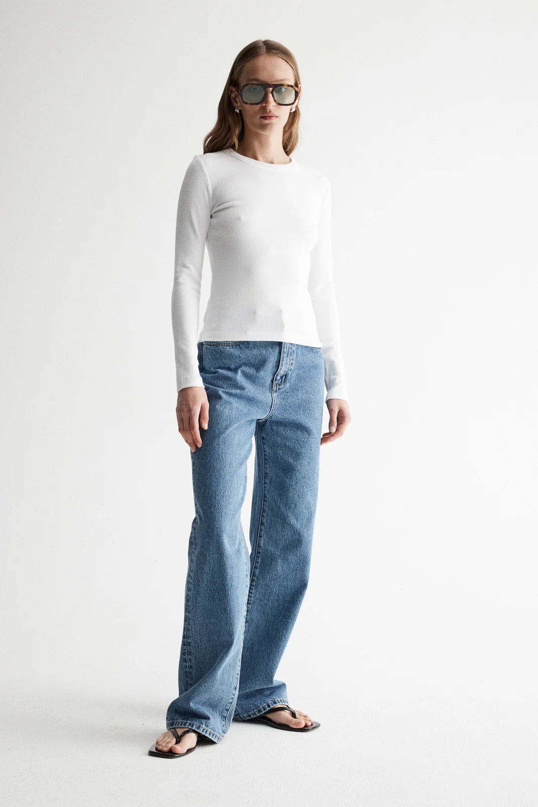 Elka Collective Nola Long Sleeve Top - White Elka Collective
