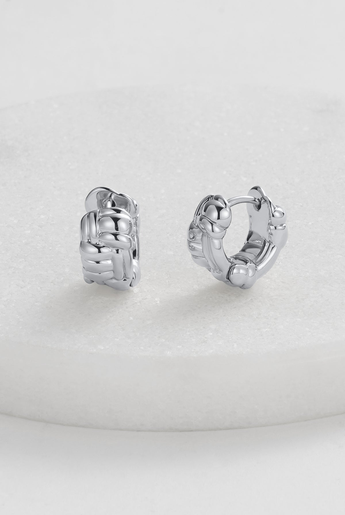 Zafino - Brielle Huggie (Silver) Zafino
