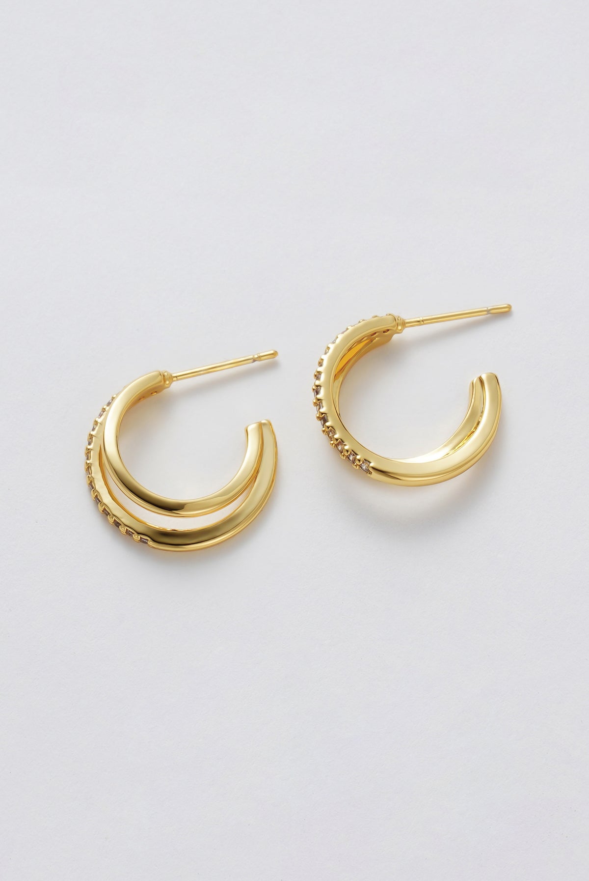 Zafino - Celeste Hoop Clear (Gold) Zafino