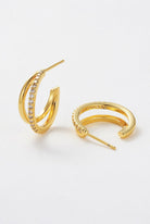 Zafino - Celeste Hoop Clear (Gold) Zafino