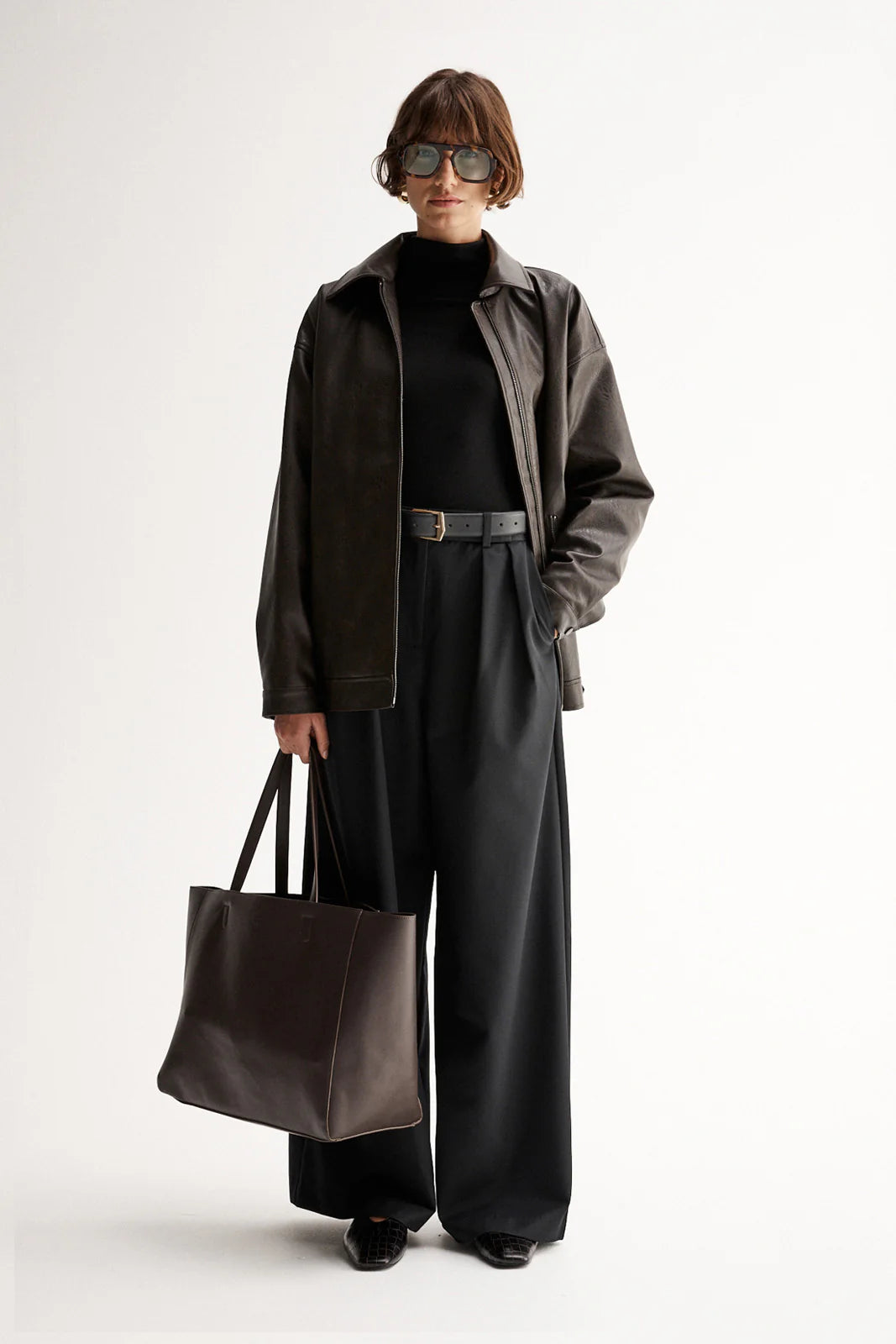 Elka Collective- Melton Jacket (Chocolate)