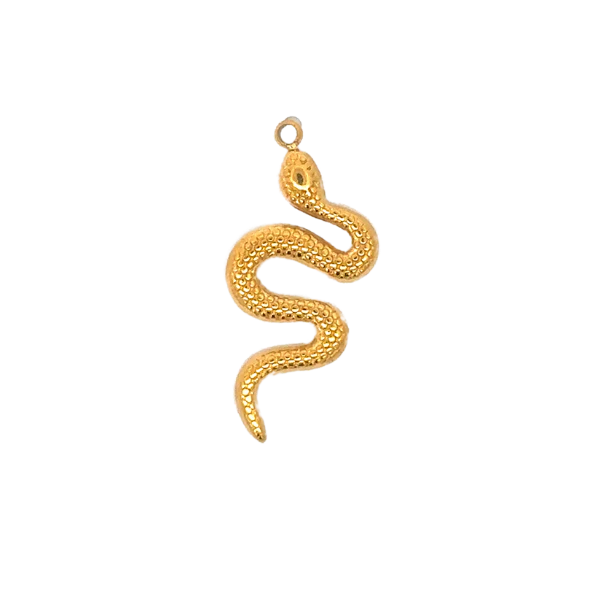 Coil Snake Charm (Gold) By Barny