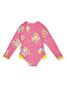 Goldie + Ace - Floral Long Sleeve Frill Swimsuit Goldie + Ace
