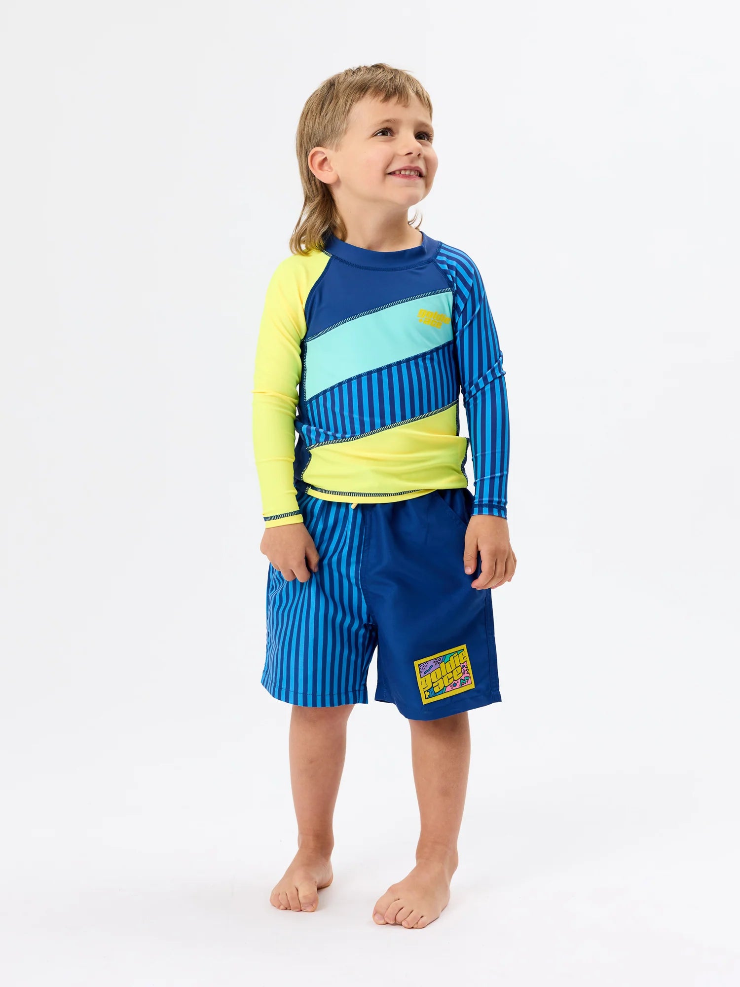 Goldie + Ace - Stripe Panel Rash Guard Goldie + Ace