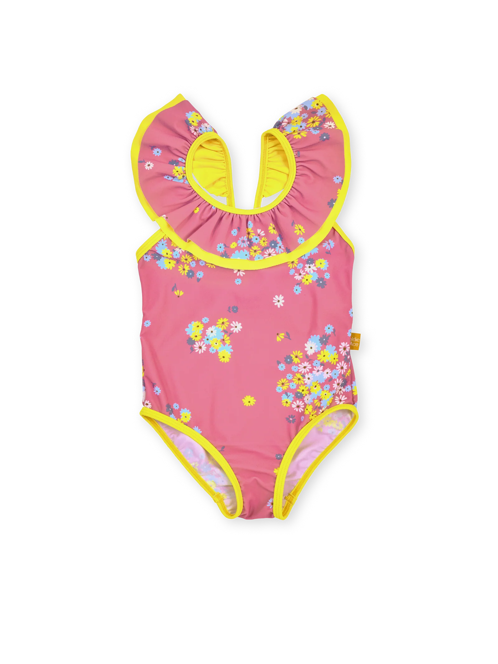 Goldie + Ace - Floral Frill Collar Swimsuit Goldie + Ace