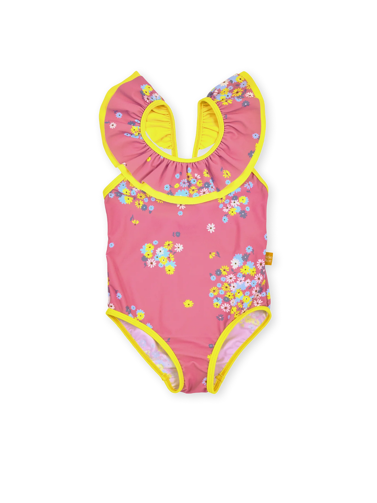 Goldie + Ace - Floral Frill Collar Swimsuit Goldie + Ace