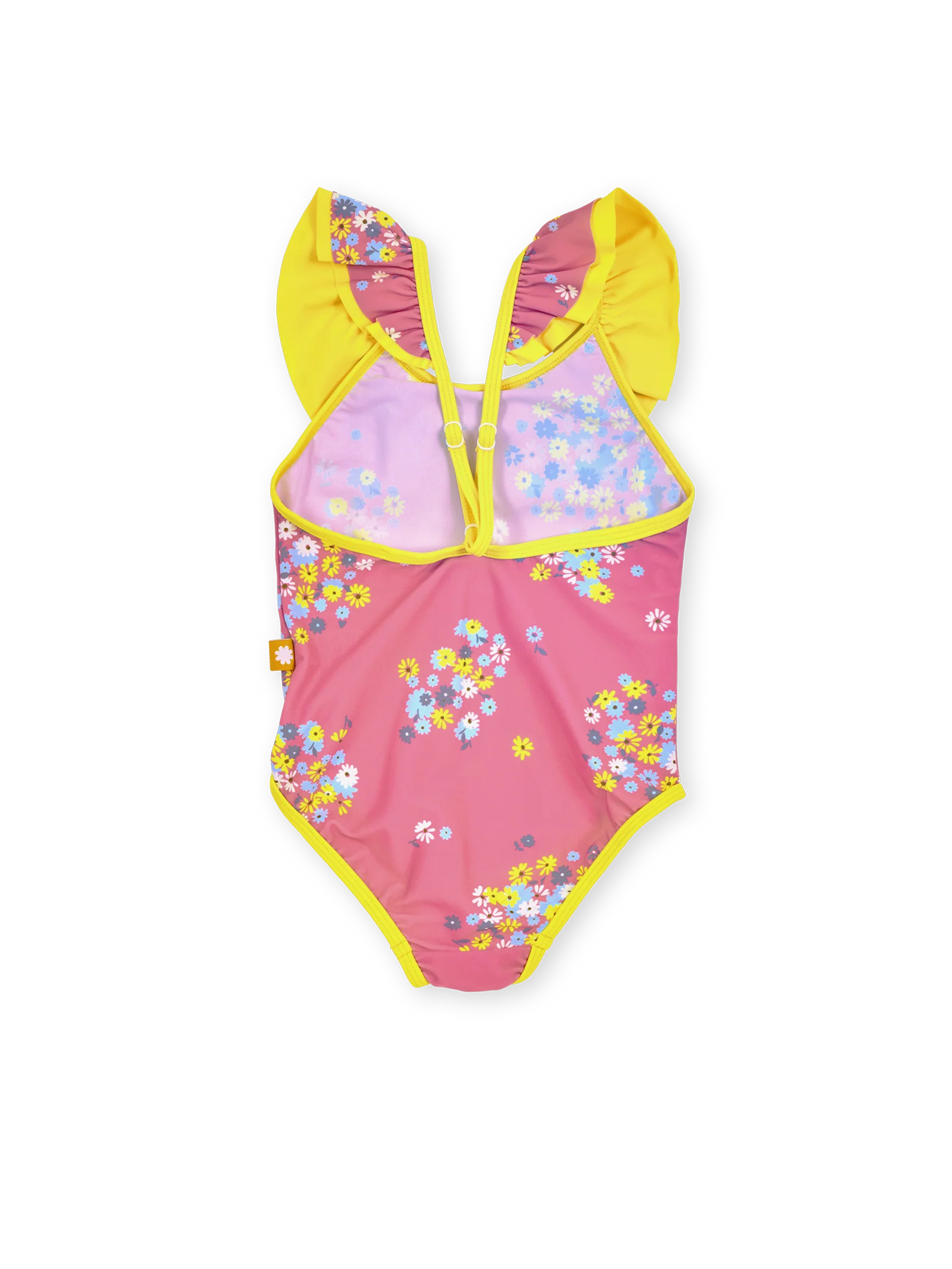 Goldie + Ace - Floral Frill Collar Swimsuit Goldie + Ace