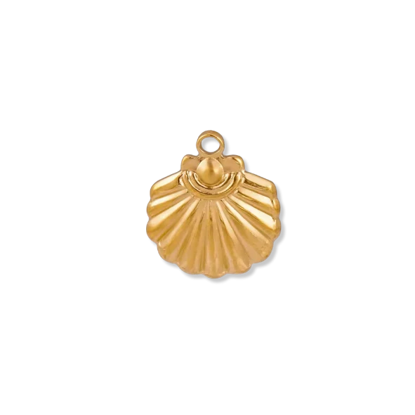Medium Shell Charm (Gold) By Barny