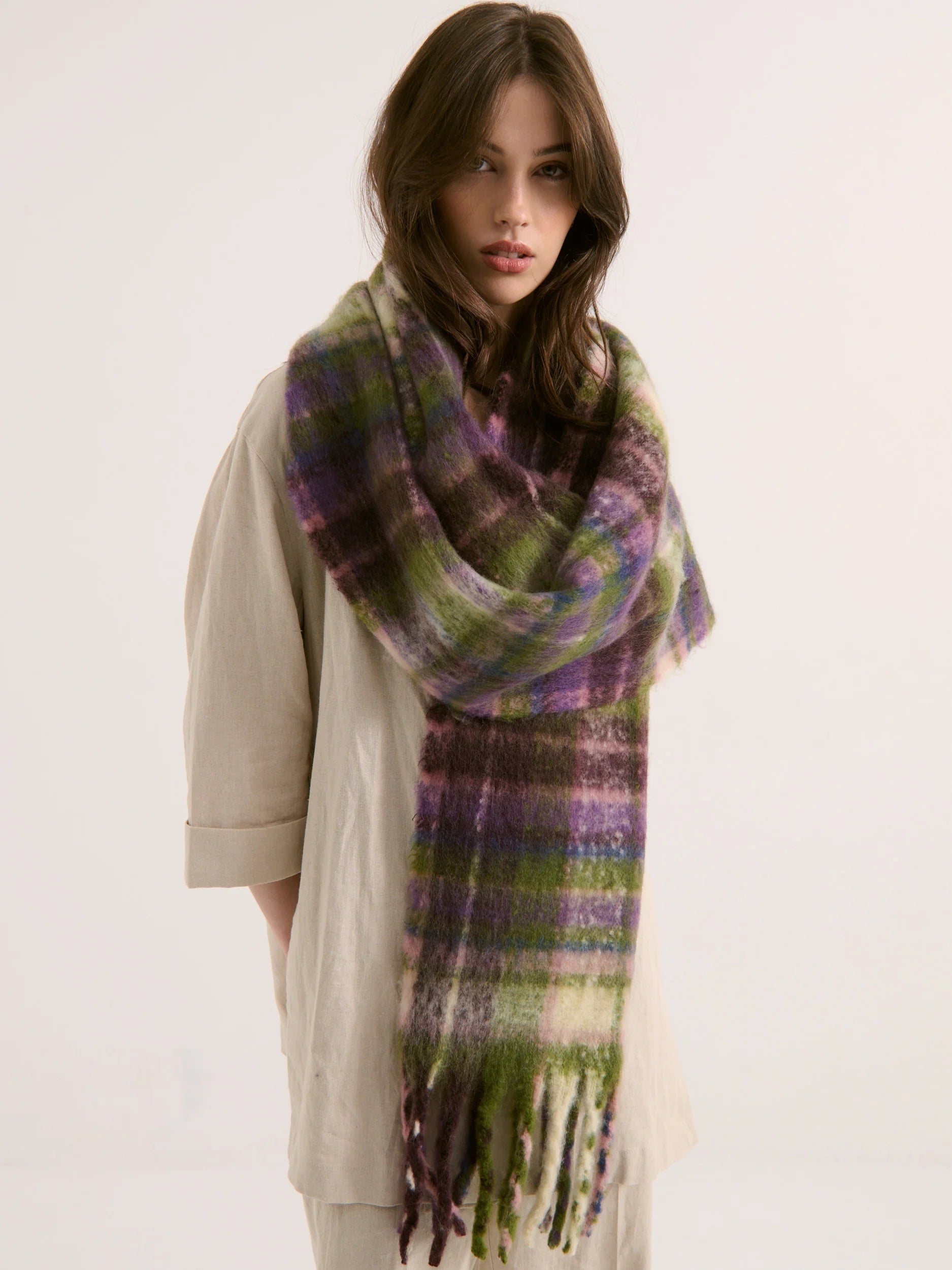Vacanza Fluffy Scarf Dear Blackbird Boutique