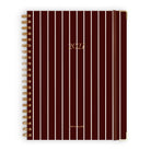 Fox & Fallow - 2027 A4 Academic Vertical Planner (Merlot Pinstripe) Fox & Fallow