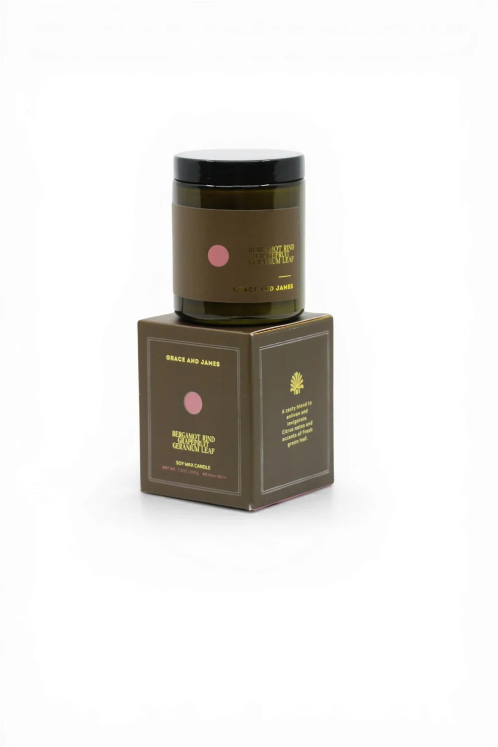 Grace and James - 200g Candle (Bergamont Rind, Grapefruit & Geranium) Grace and James