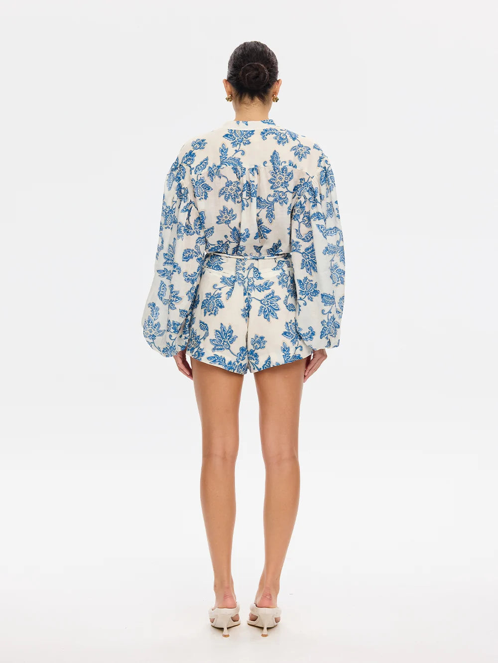 Kivari - Bluebell Playsuit (Blue Ecru) Kivari