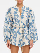 Kivari - Bluebell Playsuit (Blue Ecru) Kivari