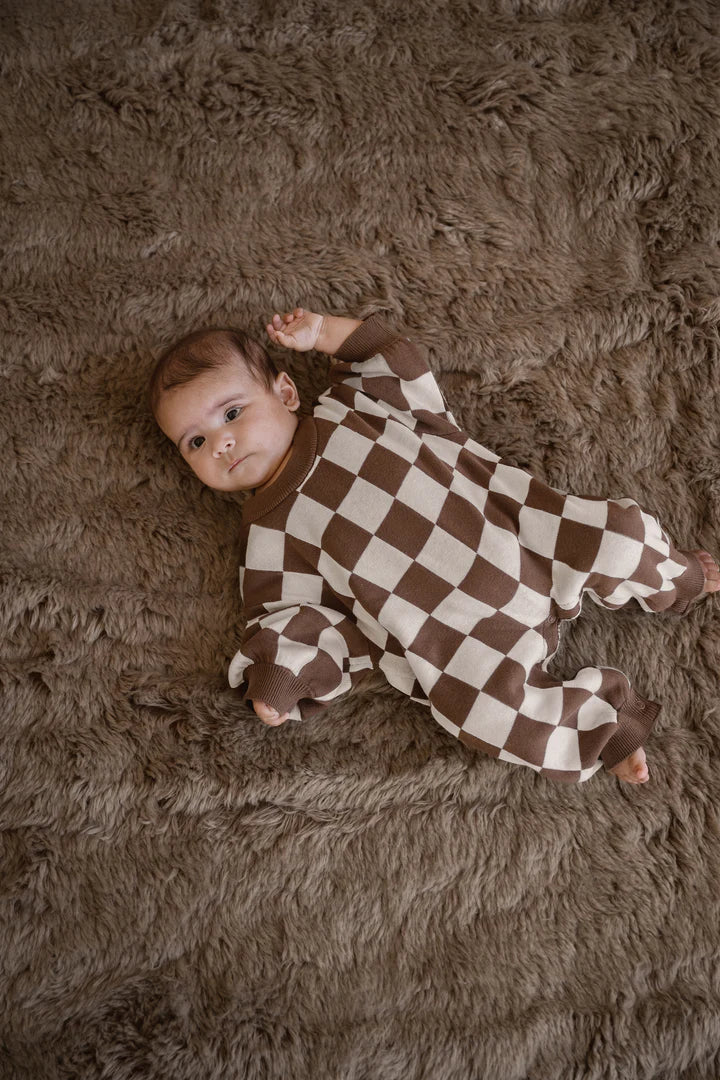 Cinnamon Baby - Knitted Lounge Suit (Chocolate) Cinnamon Baby
