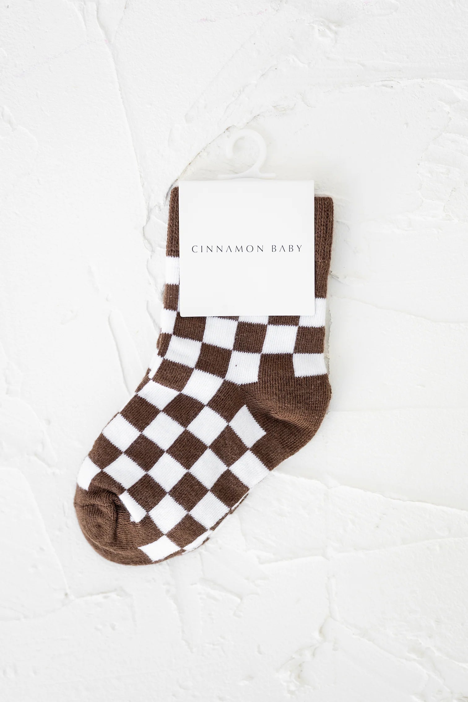 Cinnamon Baby - Checkered Socks (Chocolate) Cinnamon Baby