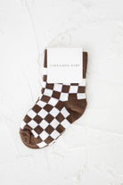 Cinnamon Baby - Checkered Socks (Chocolate) Cinnamon Baby