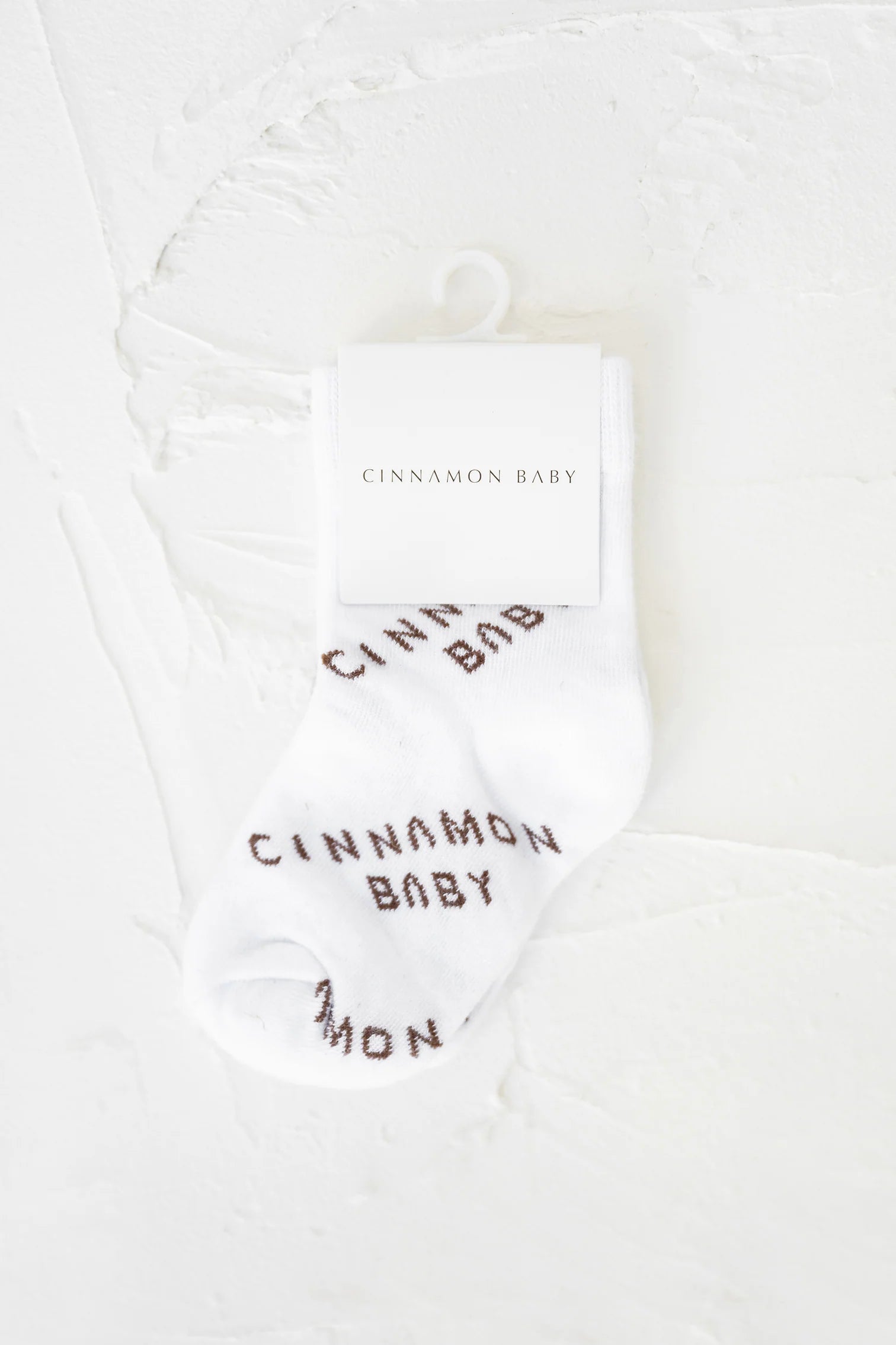 Cinnamon Baby - CB Logo Socks (White) Cinnamon Baby