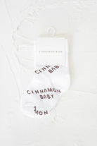Cinnamon Baby - CB Logo Socks (White) Cinnamon Baby