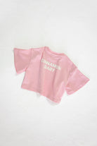 Cinnamon Baby - Puff Sleeve Oversized Tee (Pink) Cinnamon Baby