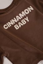 Cinnamon Baby - Puff Sleeve Oversized Tee (Chocolate) Cinnamon Baby