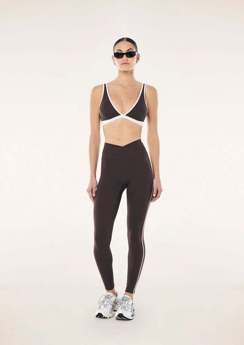 P.E Nation - Clarity Full Length Legging (Coffee/Whisper White) P.E Nation
