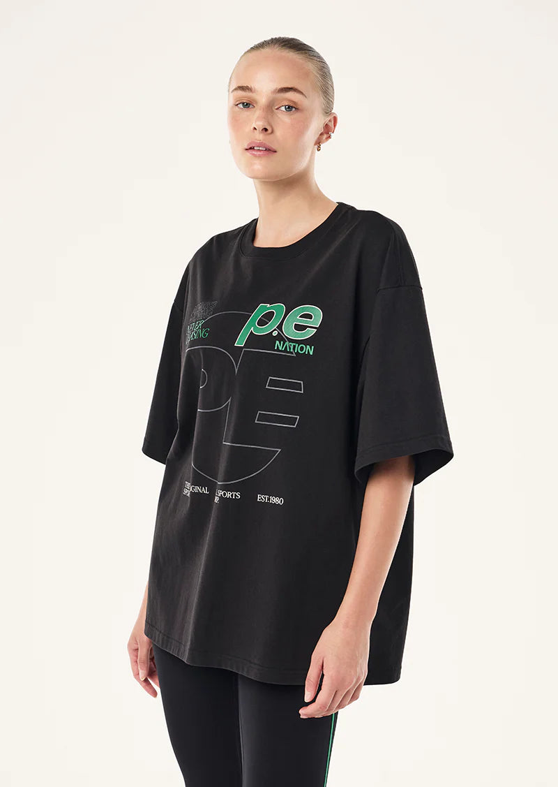 P.E Nation - Current Oversized Tee (Black) P.E Nation