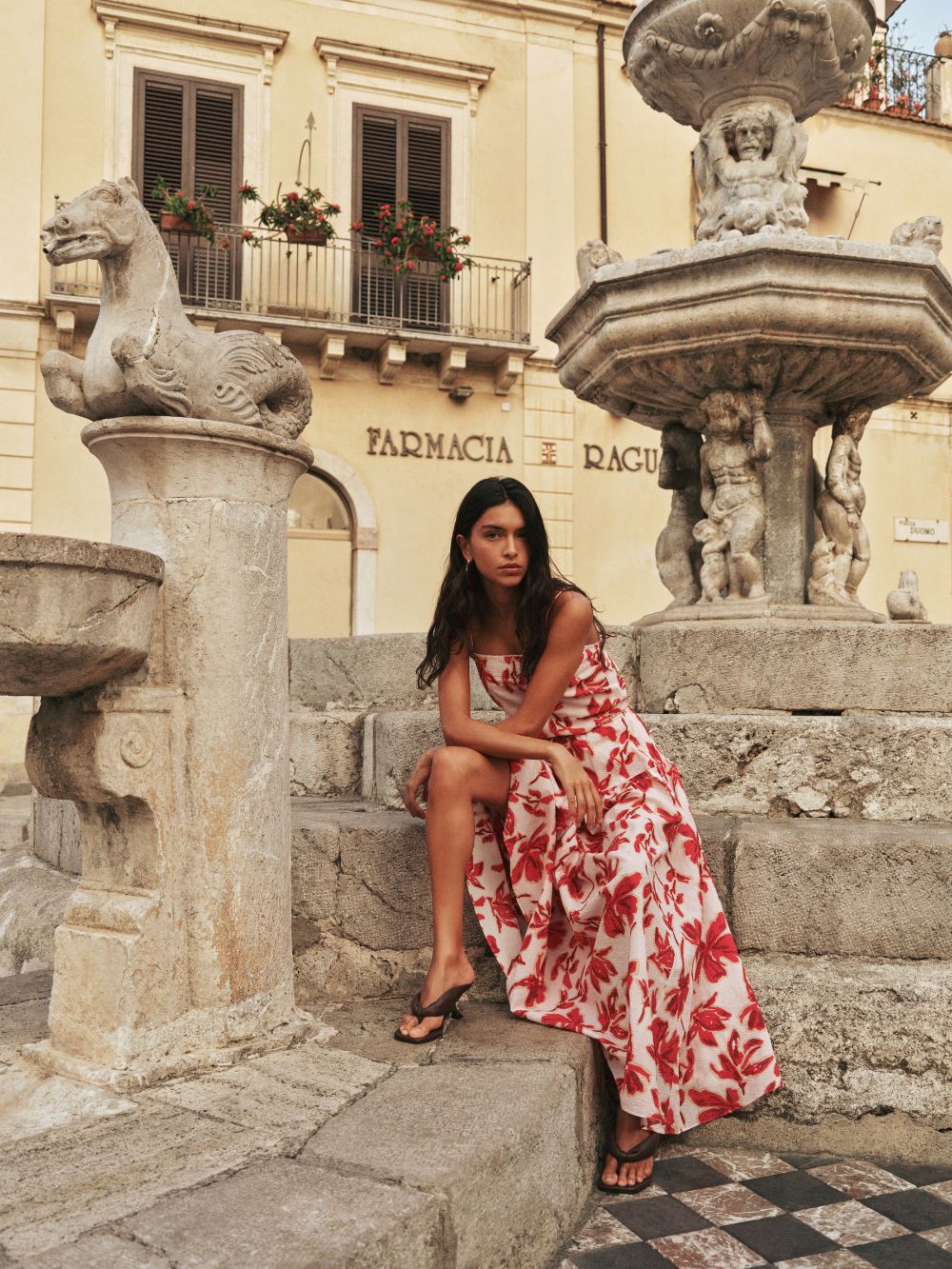 Kivari - Rosalie Strappy Maxi Dress (Red) Kivari
