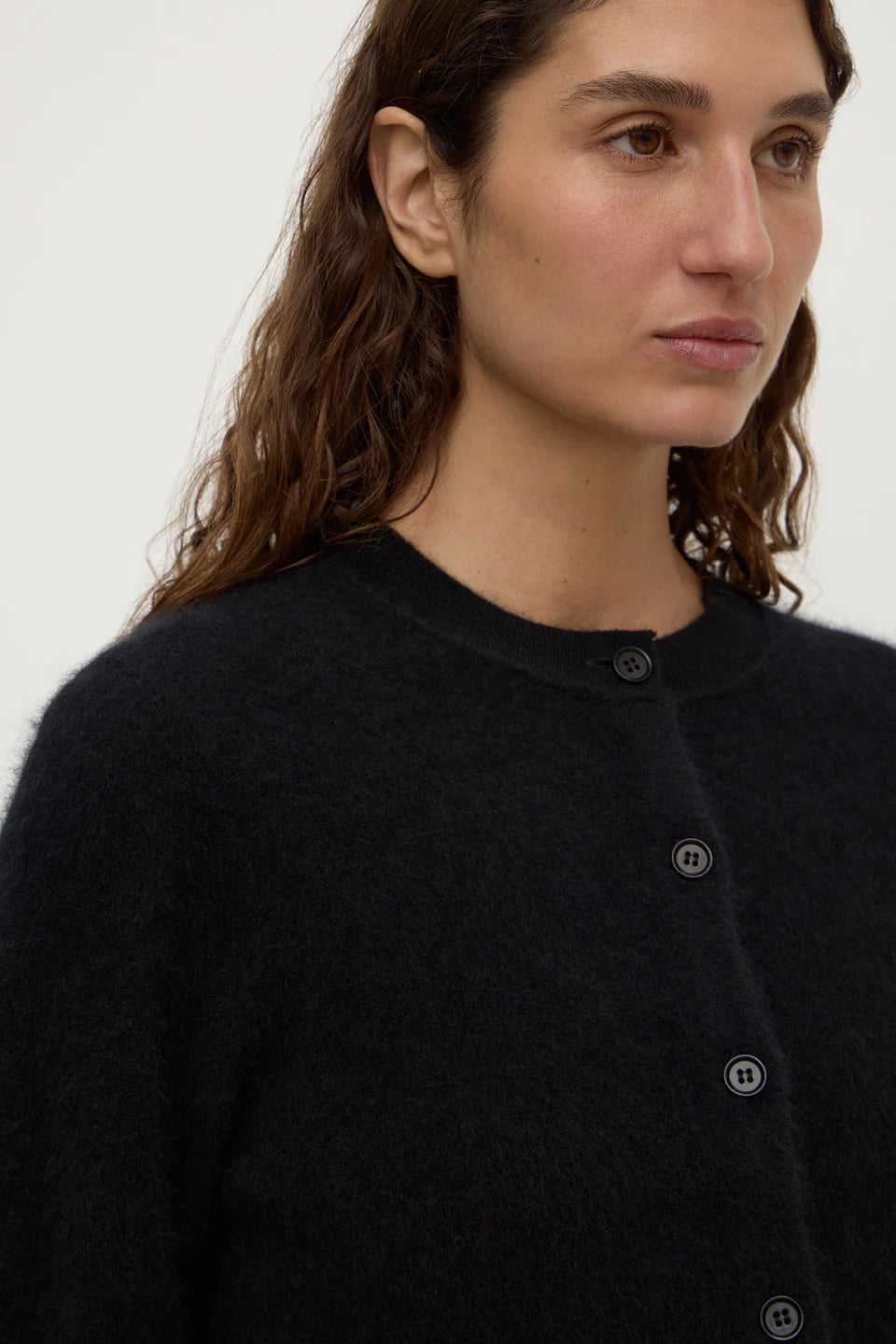Assmebly Label - Carina Merino Wool Cardigan (Black) Assembly Label