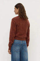 Assmebly Label - Carina Merino Wool Cardigan (Burnt Amber) Assembly Label