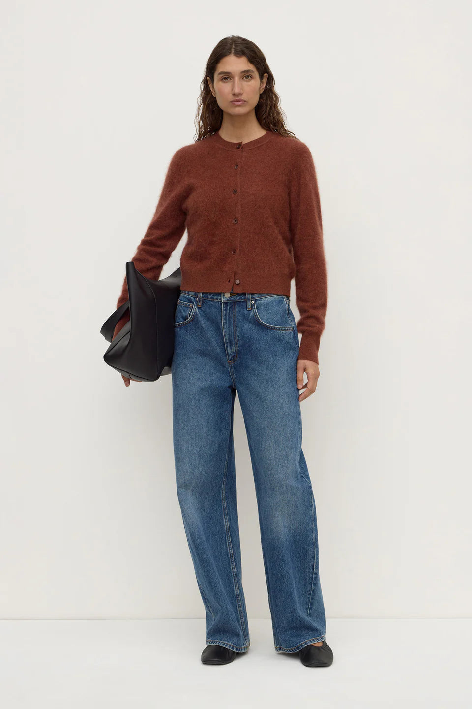 Assmebly Label - Carina Merino Wool Cardigan (Burnt Amber) Assembly Label
