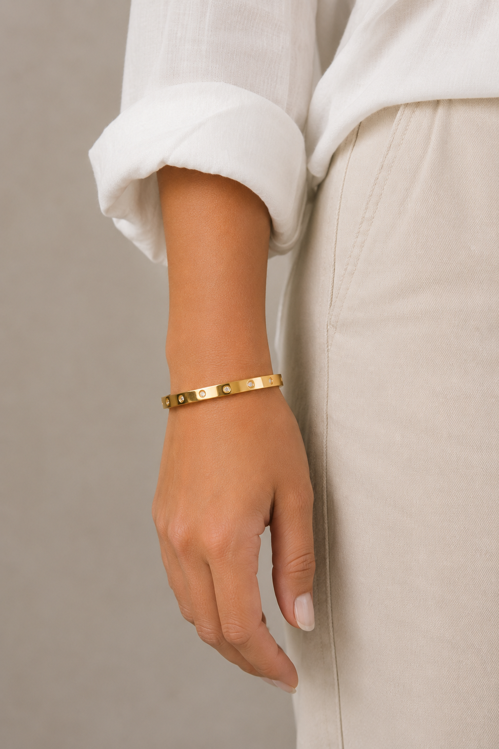 Estelle Bangle (Gold) Dear Blackbird Boutique