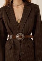 Spell - Clandestine Suede Belt (Chocolate) Spell