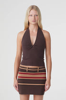 Arcaa - Thea Twist Top (Espresso) Arcaa