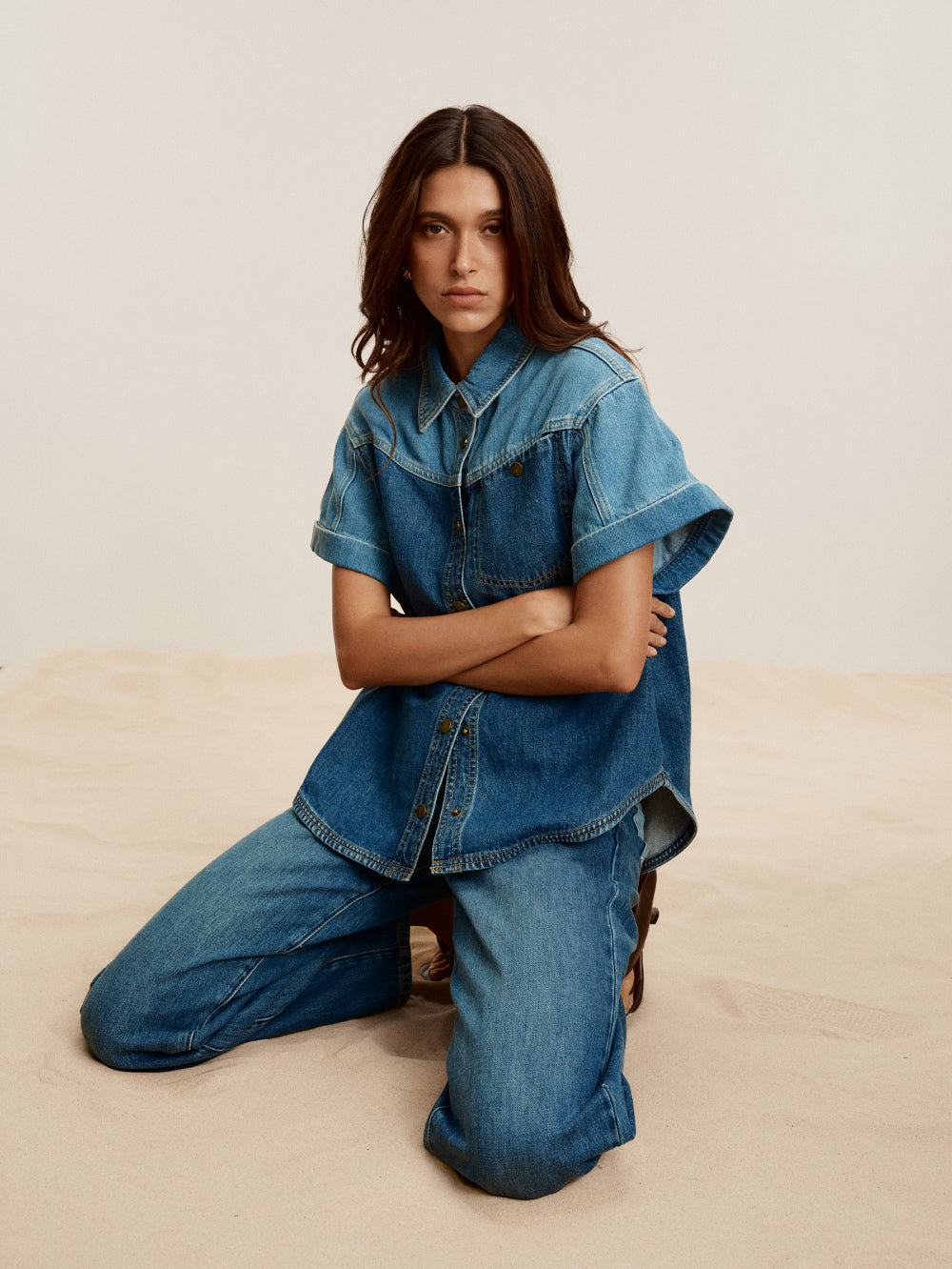 (Pre-Order) Kivari - Coralie Denim Shirt Kivari
