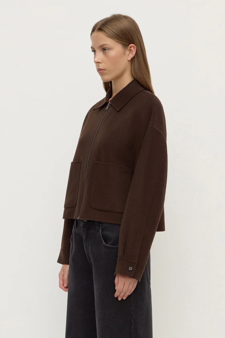 Assembly Label - Dallas Wool Jacket (Dark Choc) Assembly Label