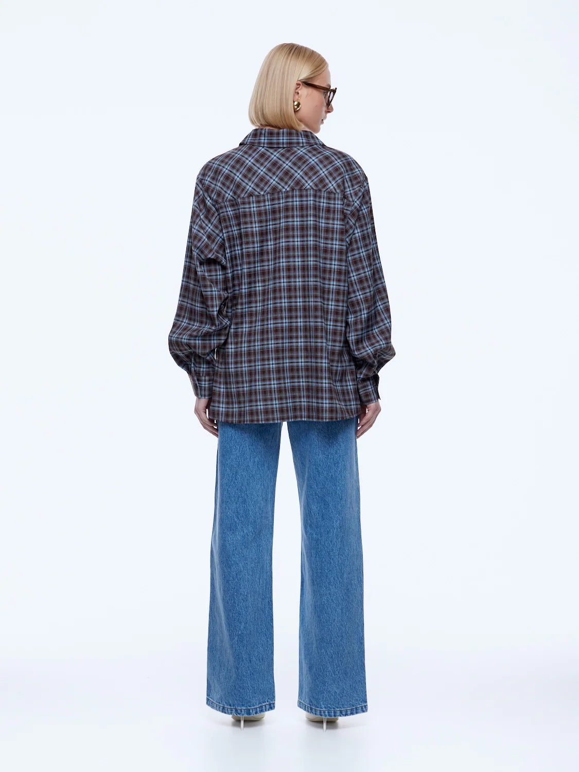 Ena Pelly - Bobbi Check Shirt (Brown/Blue) Ena Pelly