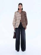 Ena Pelly - Bobbi Check Shirt (Brown) Ena Pelly